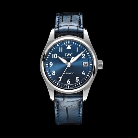 iwc pilot 36mm blue|iwc pilot's watch automatic 36.